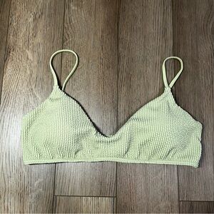 Textured Billabong Green Bikini top